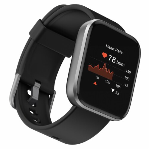 Letsfit 843785124949 IW1 Bluetooth Smart Watch (Black) Perspective: right
