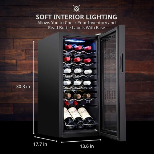Ivation 18 Bottle Freestanding Wine Refrigerator Wine Fridge with Wi Fi Smart App Control 18 Bottle with Wi Fi Fred Meyer