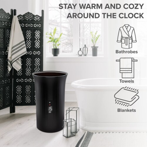Live Fine Towel Warmer, Large Bucket Style Heated Towel warmers, Fits 40”x70” Towels Perspective: right