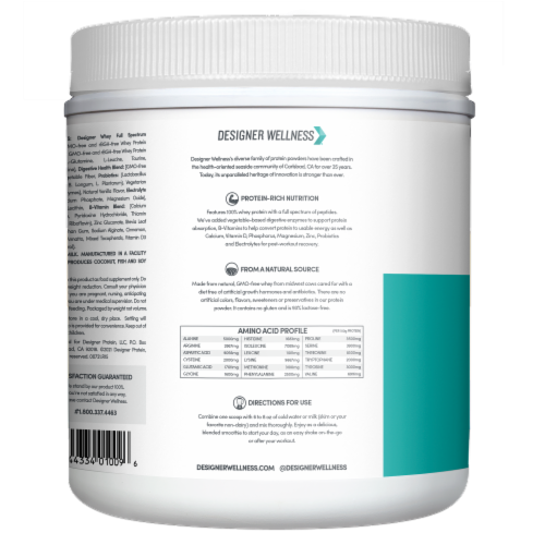 Designer Whey French Vanilla Whey Protein Powder Perspective: right