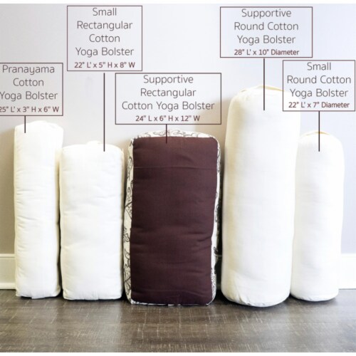 Yogaaccessories supportive rectangular cotton yoga bolster cheap