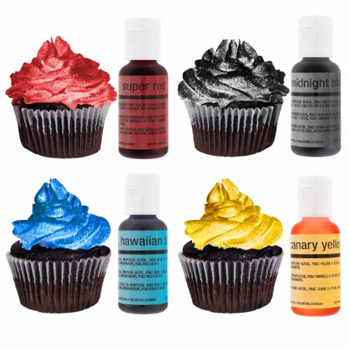 Cake Decorating G22, S68, E91 Airbrush Kit, Compressor, Hoses & 12 Food Coloring Set Perspective: right