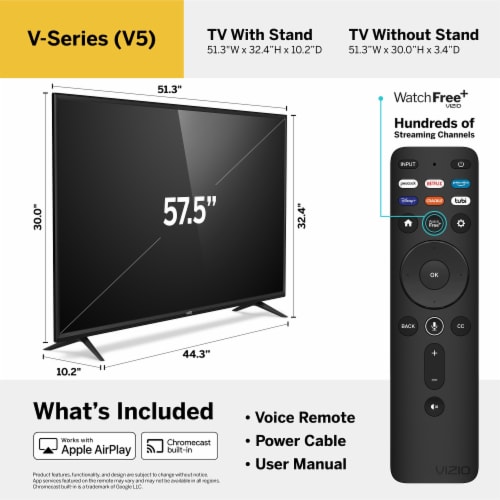 VIZIO 58" Class V-Series 4K UHD LED HDR Smart TV - V585-J01 Perspective: right