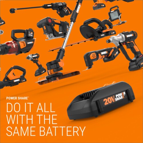 Worx WG928 20V Max Trimmer and Blower Command Feed 75 mph 360 cfm Axial Fan EA Kroger