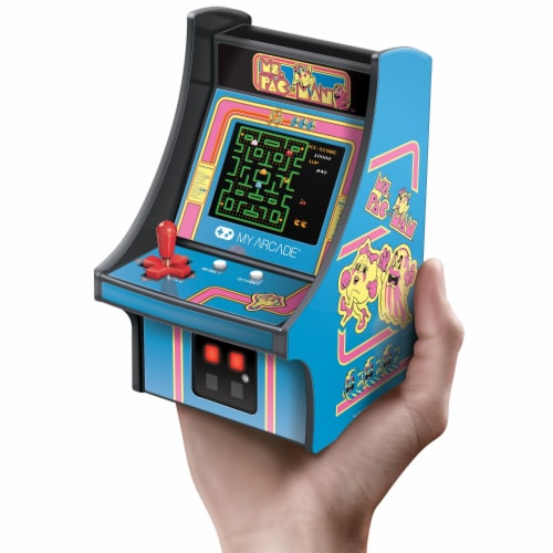 My Arcade Ms. Pac-man Micro Player Blue DRM3230 Perspective: right
