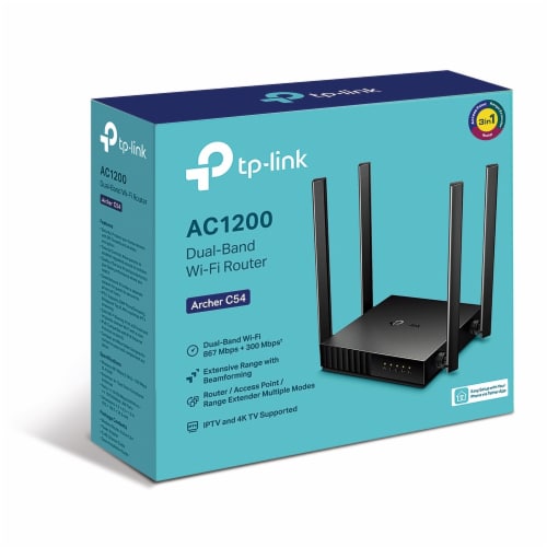 TP-Link Archer C54 AC1200 Dual Band Wireless Router Perspective: right