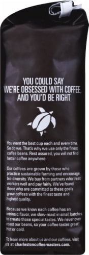 Charleston Coffee Roasters Sumatra Dark Roast Organic Whole Bean Coffee Perspective: right