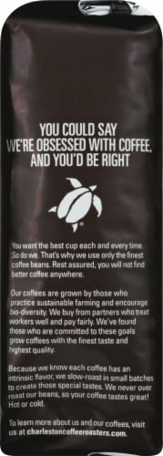 Charleston Coffee Roasters Kiawah Organic Whole Bean Dark Roast Coffee Perspective: right