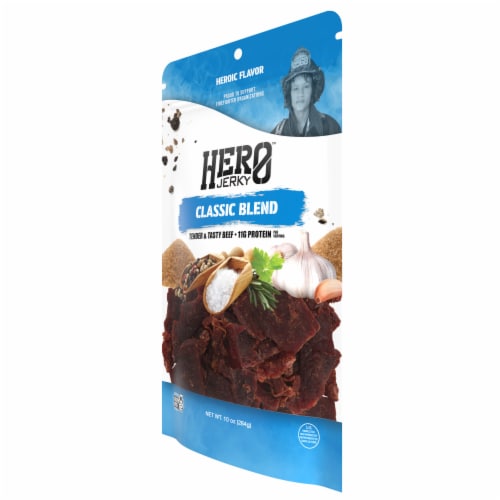 Hero™ Classic Blend Beef Jerky Perspective: right