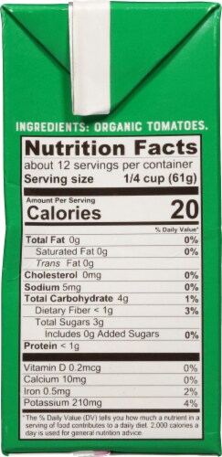 Pomi Organic Strained Tomatoes Perspective: right