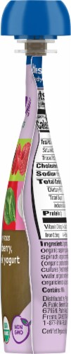 Plum® Organics Stage 2 Apple Raspberry Spinach and Greek Yogurt Baby Food Pouch Perspective: right