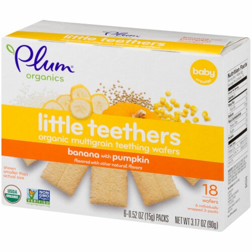 Teething best sale wafers age