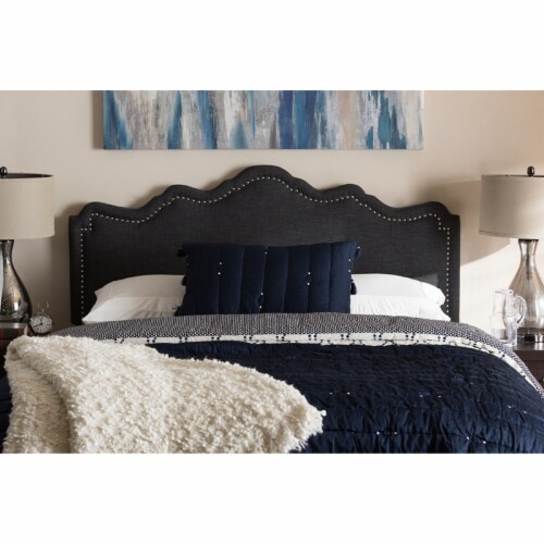 Baxton Studio Nadeen Modern and Contemporary Dark Grey Fabric King Size Headboard Baxton Studio Nadeen Modern and Contemporary Dark Grey Fabric King Size Headboard