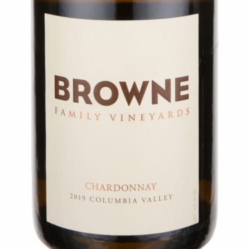 Browne Family Vineyards Bitner Estate Chardonnay Washington White Wine Perspective: right