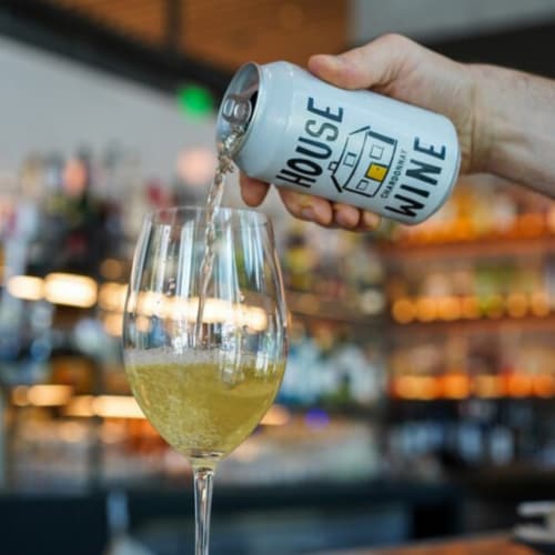 House Wine Chardonnay White Wine Perspective: right