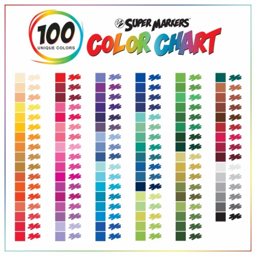 Crayola Super Tips Washable Markers 100 unique colors washable