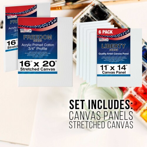 62 Piece Artist Acrylic Painting Kit with Coronado French Easel, Paint, Canvas & Accessories Perspective: right