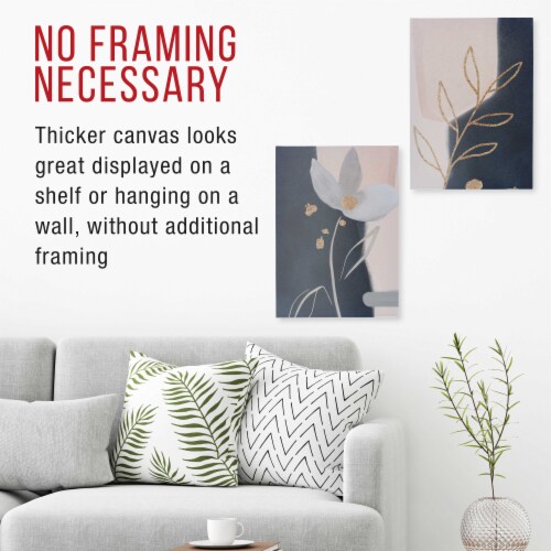 12  x 16  Gallery Depth 1-1/2  Profile Stretched Canvas 3-Pack - Gesso Triple Primed Cotton Perspective: right