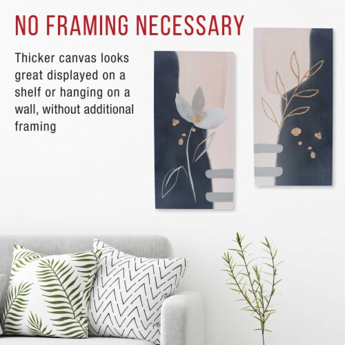 12  x 24  Gallery Depth 1-1/2  Profile Stretched Canvas 3-Pack - Gesso Triple Primed Cotton Perspective: right