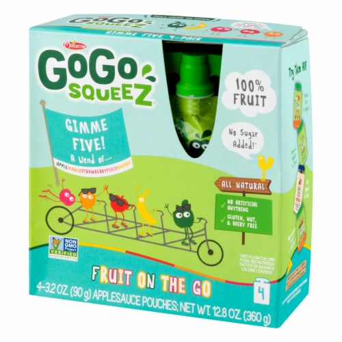 GoGo SqueeZ Gimme Five Applesauce Pouches Perspective: right