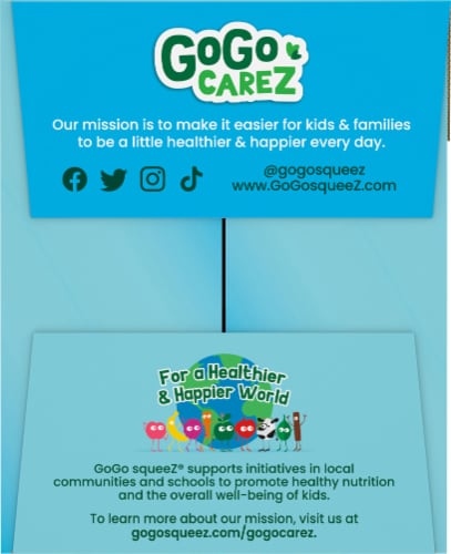 GoGo SqueeZ Big SqueeZ Pear & Strawberry Applesauce Pouches Perspective: right