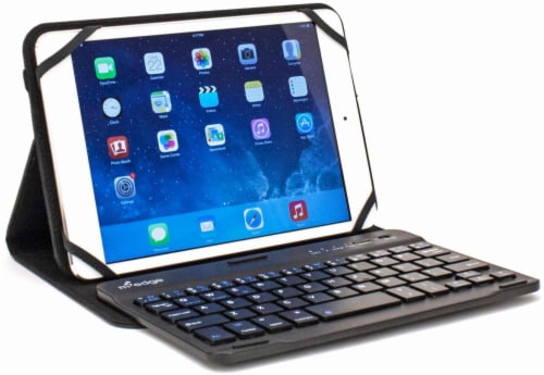 M-Edge Folio Plus Keyboard Universal Tablet Case - Black Perspective: right