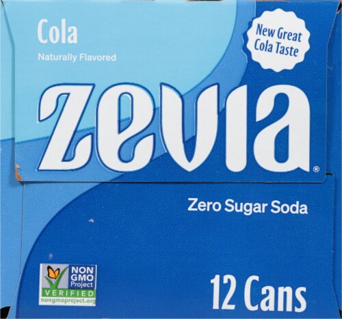 Zevia® Cola Soda Cans Perspective: right