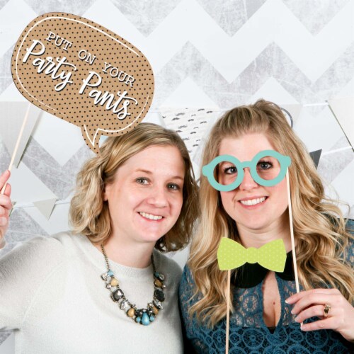 Big Dot of Happiness Put On Your Party Pants - Photo Booth Props Kit - 20 Count Perspective: right