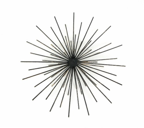 Antique Gold Finish Mid-Century Modern Atomic Star Burst Wall Décor Sculptures Set of 3 Perspective: right