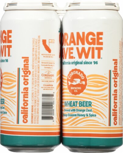 Coronado Brewing Co. Orange Ave. Wit Wheat Beer Perspective: right