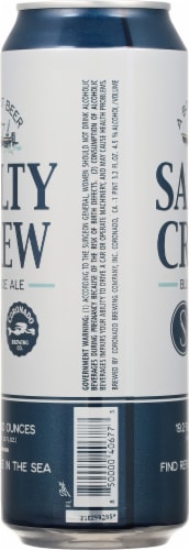 Coronado Brewing Co Salty Crew Blonde Ale Beer Can Perspective: right