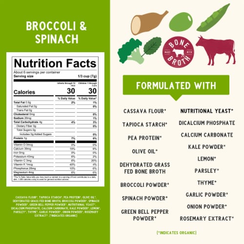 Serenity Kids Broccoli & Spinach Grain Free Puffs Baby & Toddler Snacks Perspective: right