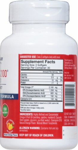 Oceanblue® Professional Omega-3 High Potency Heart Healthy Formula Perspective: right