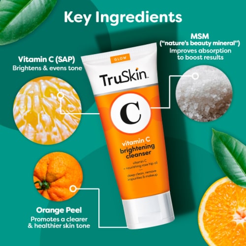 TruSkin™ Vitamin C Brightening Cleanser for Face Perspective: right