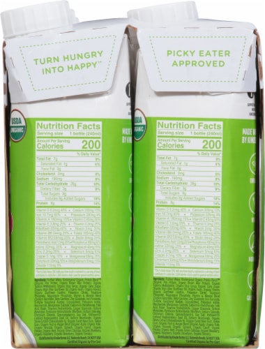 Kindersprout® Organic Plant Protein Vanilla Kids Nutrition Shake Drink Perspective: right
