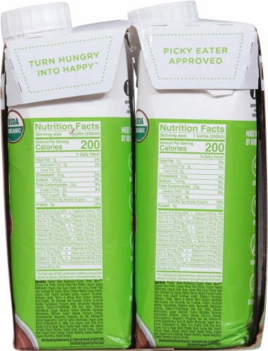 Kindersprout® Organic Plant Protein Chocolate Kids Nutrition Shake Drink Perspective: right