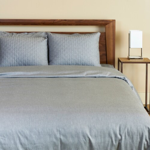 BedVoyage Melange viscose from Bamboo Cotton Quilted Standard Shams Perspective: right