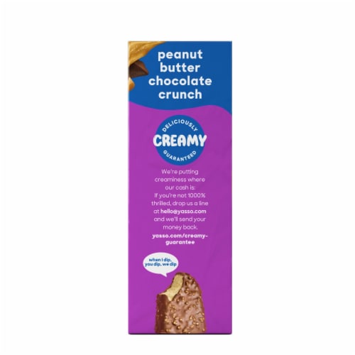 Yasso Frozen Greek Yogurt Peanut Butter Chocolate Crunch Bars Perspective: right