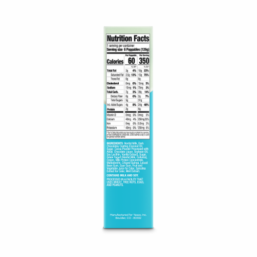 Yasso Mint Frozen Greek Yogurt Poppables Perspective: right