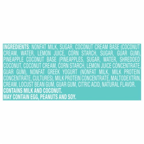 Yasso Frozen Greek Yogurt Bars Creamy Pineapple Coconut Perspective: right