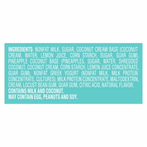 Yasso Creamy Pineapple Coconut Frozen Greek Yogurt Bars Perspective: right