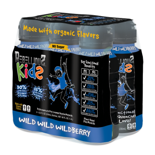 Rebellious® Kids Wild Wild Wildberry Beverage Bottles Perspective: right