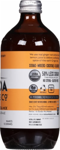 Soda Stream® Soda Press Co® Original Ginger Ale Organic Soda Syrup Perspective: right