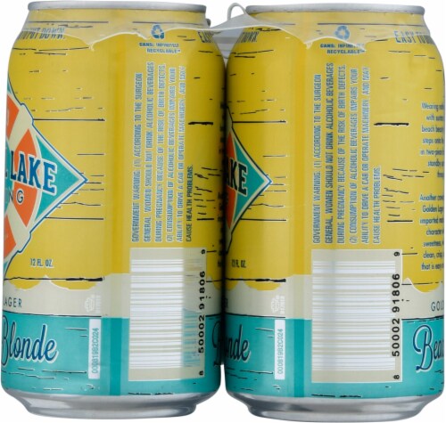 Crystal Lake Brewing Beach Blonde Golden Lager Perspective: right