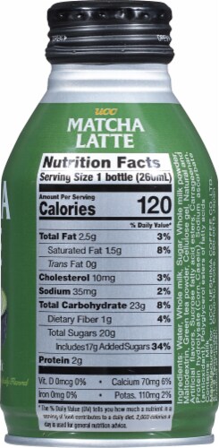 UCC Matcha Tea Latte Can Perspective: right