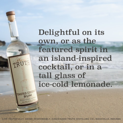 Hard Truth Toasted Coconut Rum Perspective: right