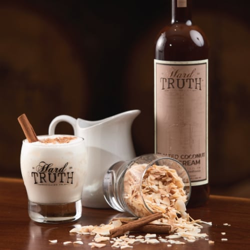 Hard Truth Toasted Coconut Rum Cream Perspective: right