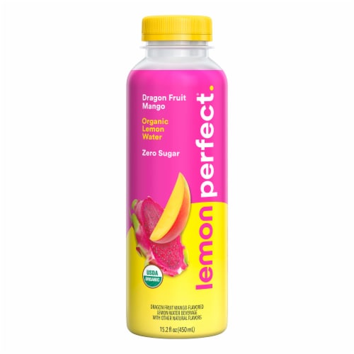 Lemon Perfect Dragon Fruit Organic Lemon Water Perspective: right