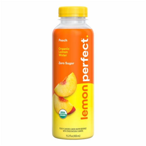 Lemon Perfect Peach Organic Lemon Water Perspective: right