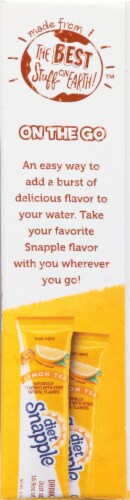 Diet Snapple Lemon Powdered Drink Mix Packets Perspective: right